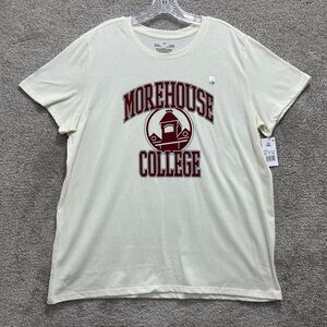 Egret Morehouse‎ College T-Shirt Women's XXL White   Crew Neck Short Sleeve New